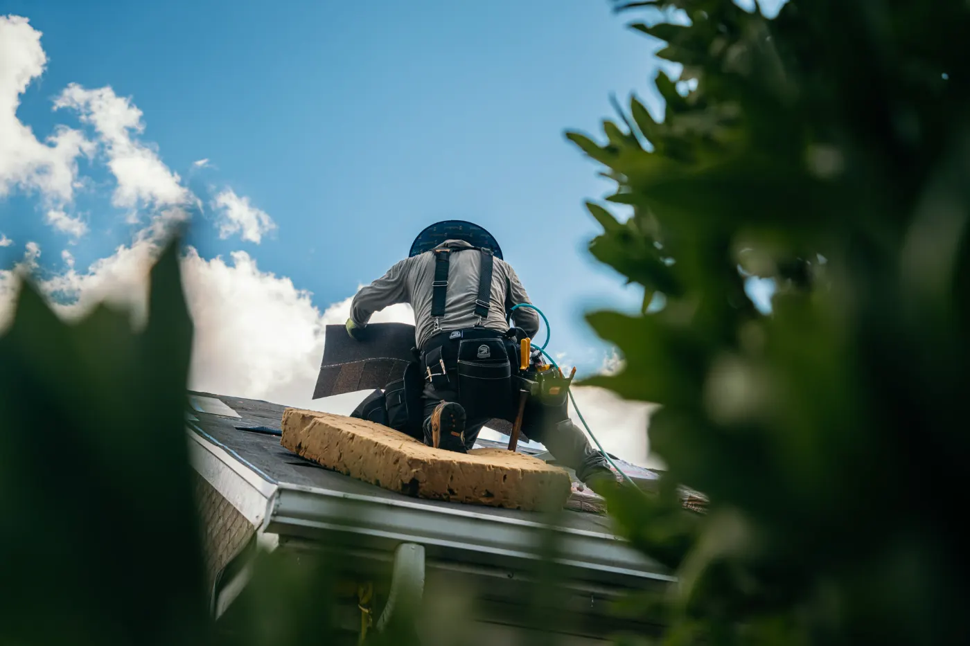 Roof inspection documented on a Timber Bend home